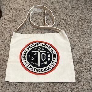 Patagonia x Great Pacific Iron Workers Canvas Crossbody Tote Bag Rare